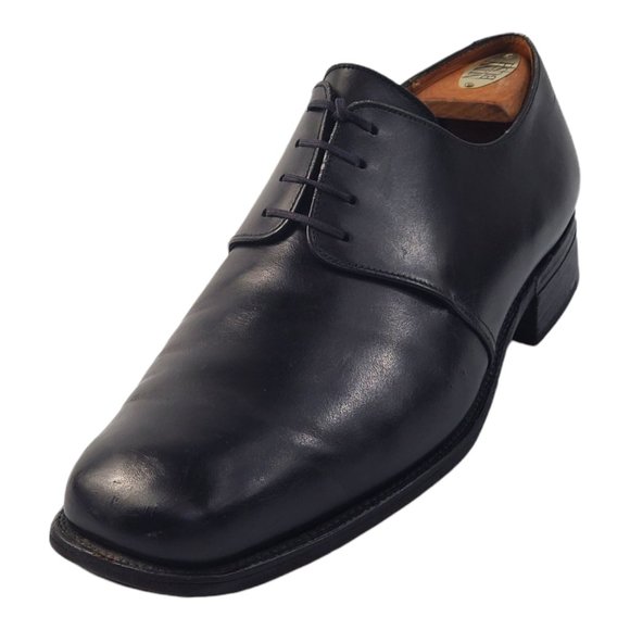 J.M Weston Mens Black Leather Oxford main image 7